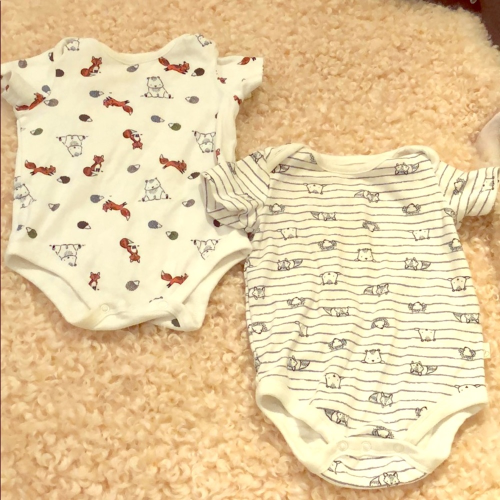 Woodland theme onesies set